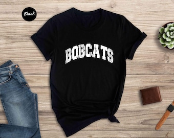 Bobcats Mascot Shirt: Distressed Team Spirit Tee
