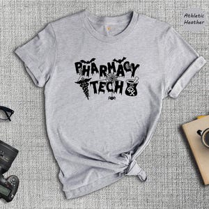 Halloween Pharmacy Tech Shirt: Spooky Medical Worker Tee image 4