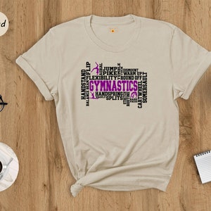 Gymnastics Shirt, Gymnastics Word Shirt, Gymnast Shirt, Girls Gymnast Tee, Woman Gymnastics, Gymnastic Gift, Gymnastics Daughter Tee