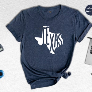 Texas State Shirts, Texas State Map Shirt, Texas Travel Gifts, Texas Clothing, Texas Sweatshirt, Texas Apparel, Lone Star Shirt