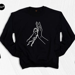 Cat Paw High Five Tshirt, Animal Lover Gift, Furr Friend Hoodie