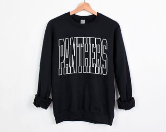 Team Mascot Sweatshirt, Panthers Team Sweatshirt, Panthers Team Spirit Sweatshirt, Custom Sweatshirt, Panthers School Sweatshirt