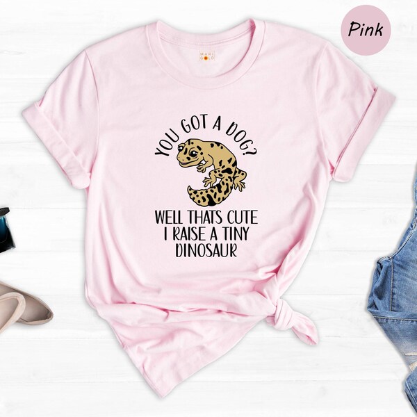 Tiny Dinosaur Leopard Gecko Shirt: Reptile Lover Gift