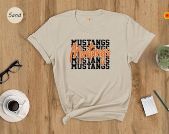 Mustangs Team Spirit Shirt: Mascot Fan Tee