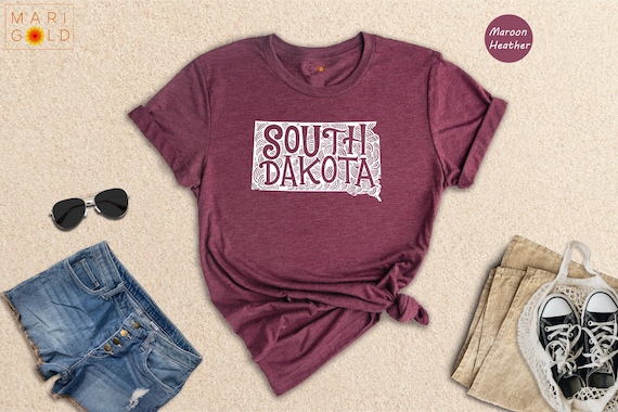 South Dakota Map Shirt: State Pride Travel Gift