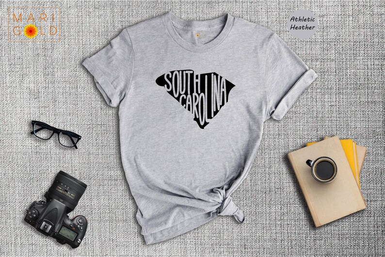 South Carolina State Shirt, SC Home State Map Tee, South Carolina Pride T-Shirt, Travel Souvenir Gift, Hometown Love Shirt image 3