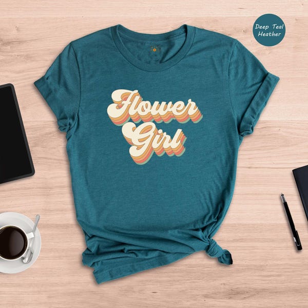 Flower Girl Shirt: Wedding Party Gift, Engagement Present