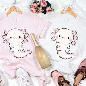 Cute Axolotl Shirt, Axolotl Graphic Shirt, Axolotl-Designed Shirt, Funny Axolotl T-Shirt, Axolotl Lover T-Shirt image 7