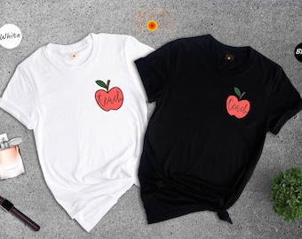 Apple Teach Graphic Tee, Teacher Gift Shirt