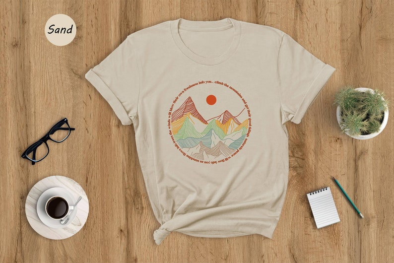 Mountains Outdoor Shirt, Hiking Shirt, Adventure T-Shirt, Vacation Shirt, Wanderlust Explore More Tee, Travel Shirt, Forest Shirt image 6