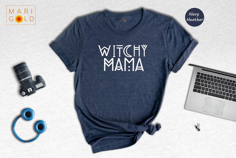 Witchy Mama Shirt: Halloween Witch T-Shirt Bild 5