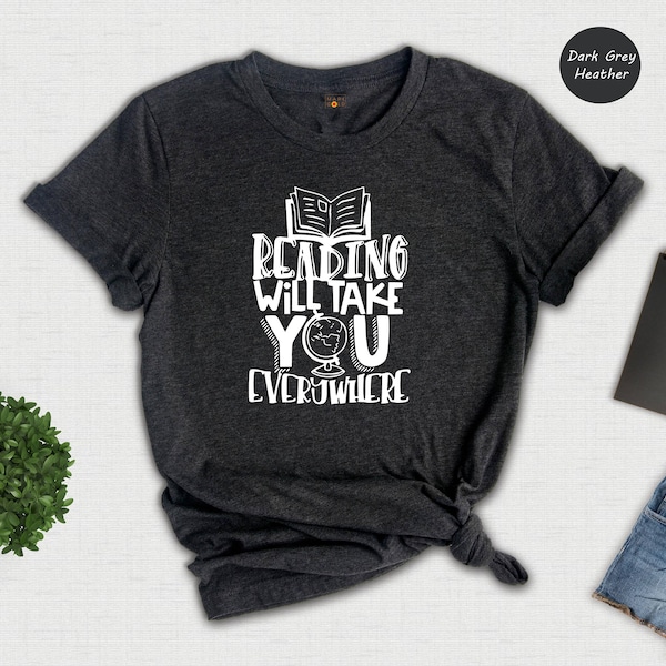 T-shirt "I Like Reading" - Cadeau Prof Ou Lecteur - Taille Unisexe Neuf