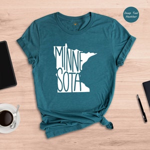 Minnesota State Shirts, Minnesota State Map Shirt, Minnesota Travel Gifts, Minnesota Clothing, Minnesota Sweatshirt, Minnesota Apparel