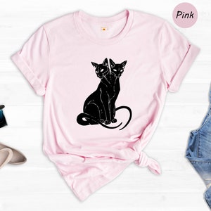 Double Headed Sphynx Cat Shirt, Halloween Cat Shirt, Sphynx Cat Lover Shirt, Frightening Cat Tee, Animal Lover Halloween Shirt