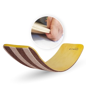 SAFE FOR FINGERS rockerboard balanceboard Wooden rocker board Kids balance board Waldorf board Yoga board Wooden Toys Gift for Kids Eco