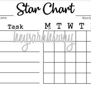 Star Chart DOWNLOAD ONLY