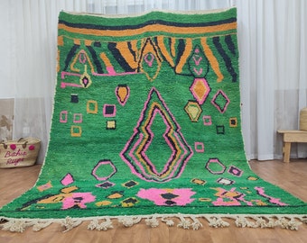 Geweldig veelkleurig tapijt - Custom Fabulous Boujaad Rug - Beni Ourain Rug - Handgemaakte Rug - Marokkaanse Berber Rug - Traditioneel Marokkaans tapijt