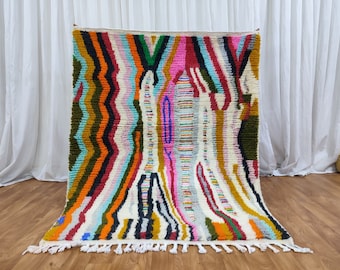 GORGEOUS MOROCCAN RUG, Vintage Handmade Small Rug, Tribal