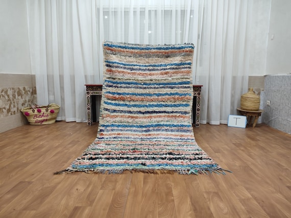 73x136cmモロッコ絨毯ふわふわウールベルベルヴィンテージラグ