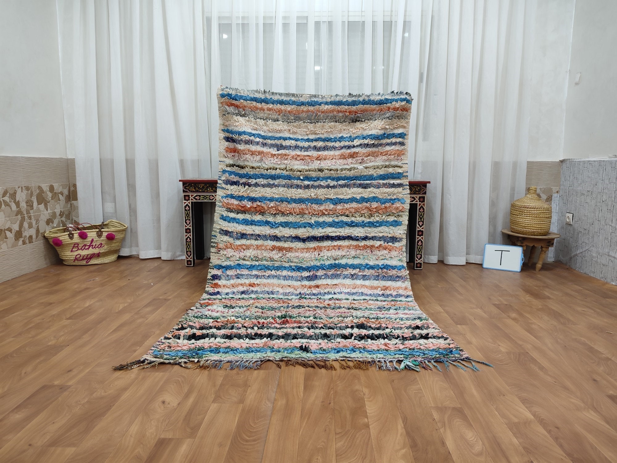 ブシュルーイット モロッコ ラグ – ヴィンテージ ハンドメイド