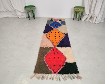 GORGEOUS MOROCCAN RUG, Vintage Handmade Small Rug, Tribal