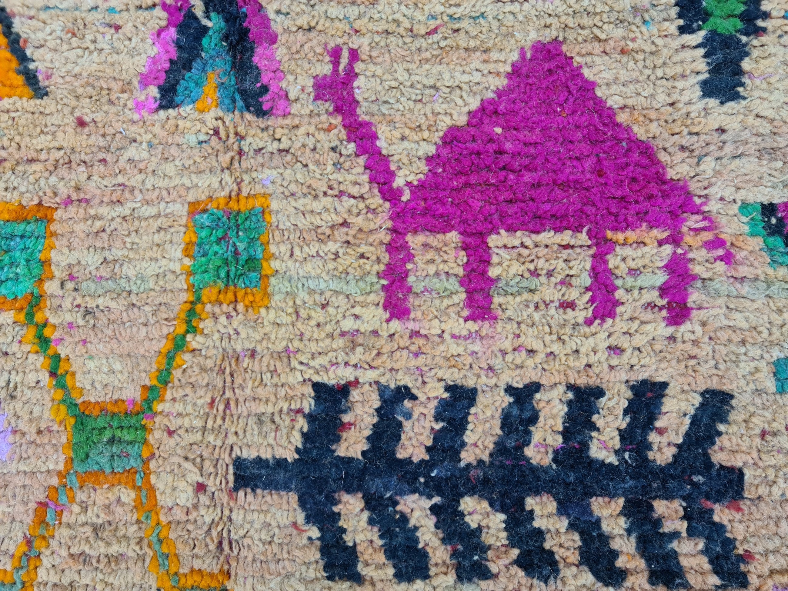 Beni Ourain Rug Moroccan Handmade Carpet multi Etsy