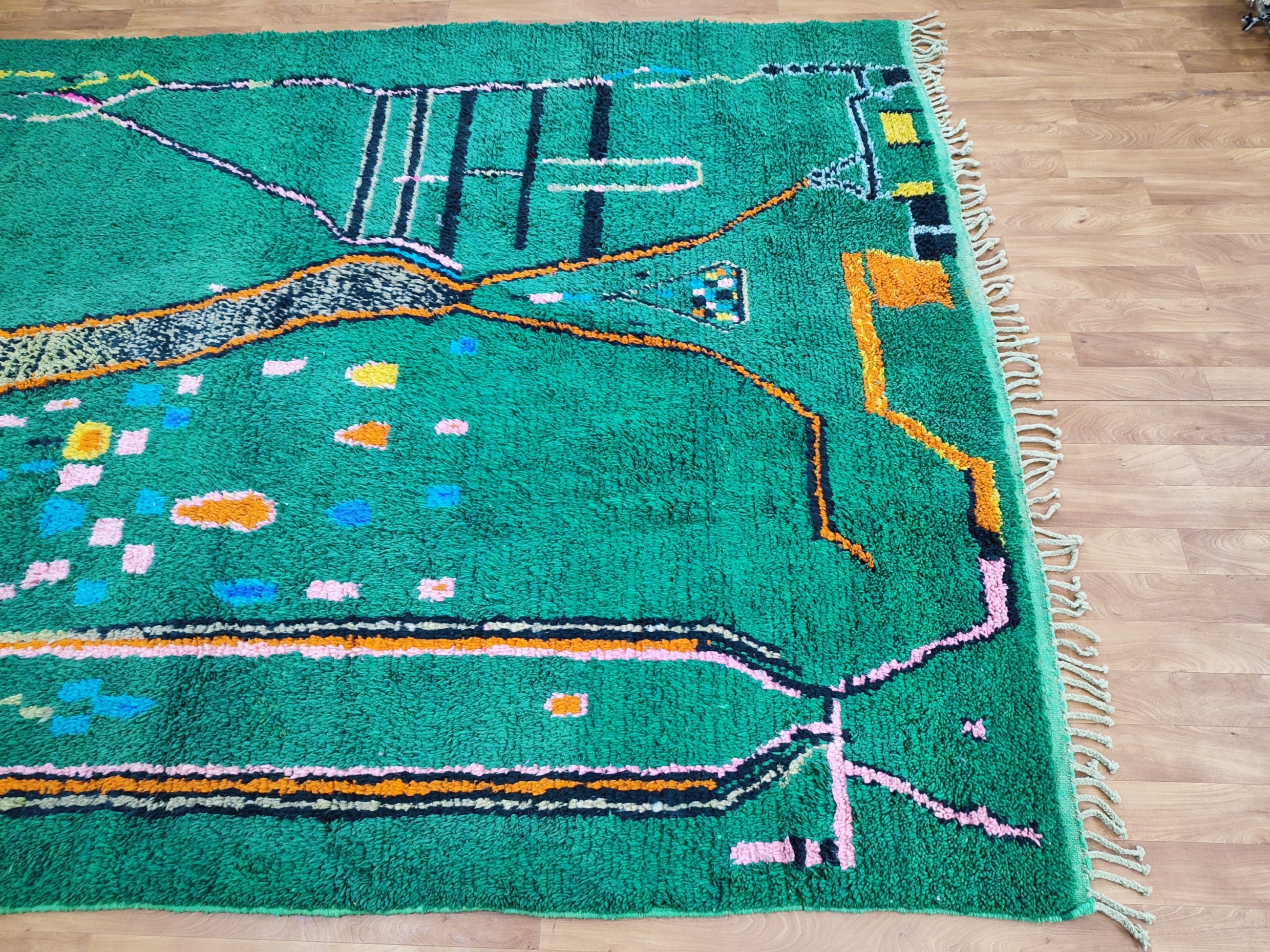 Custom Fabulous Boujad Rug Authentic Moroccan Rug Azilal Etsy