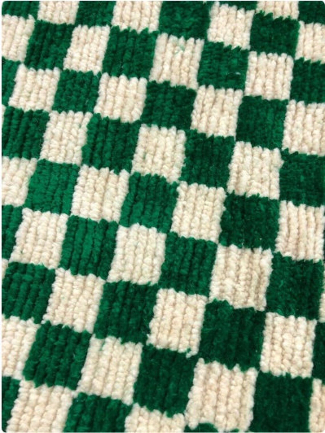 green and white checkered joggers