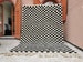 Large black and white checkered rug, Moroccan Berber checkered rug, Checkered area rug -Checkerboard Rug -beniourain rug, Soft Colored Rug