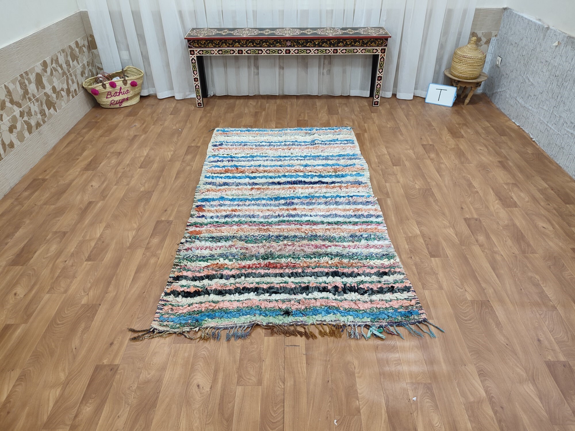 ブシュルーイット モロッコ ラグ – ヴィンテージ ハンドメイド