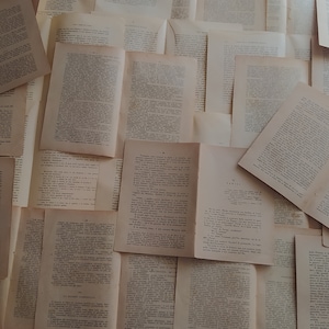 50 pages of vintage books for Junk Journal, Scrapbooking, Paper Crafts, Digital kit, Mix media, Ephemera, snail mail
