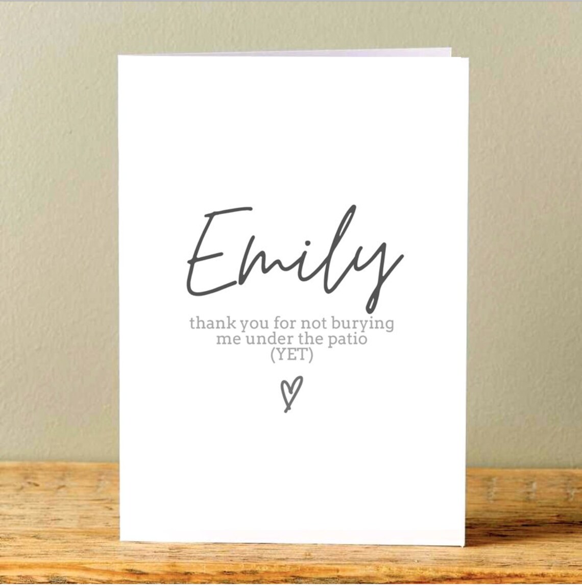 Personalised Valentine's Card Valentine's Day Name - Etsy