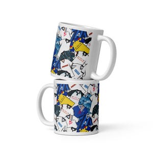 Rams Inspired Retro Shirts Illustrated Handmade Ceramic Mug