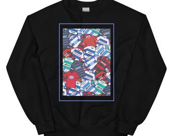 Das R's inspirierte Retro Jerseys Fußball Unisex Sweatshirt