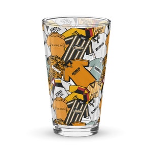 Hull Retro Shirts Shaker Pint Glass Football Themed