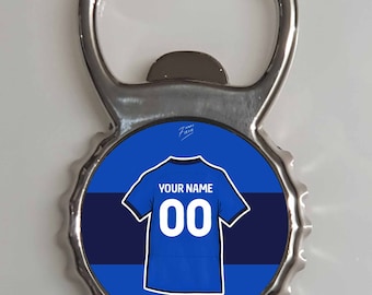 Personalised Birmingham 23/24 Shirt Metal Bottle Opener Fridge Magnet Football Inspired