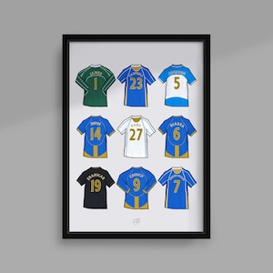 Portsmouth Legends Shirts Handmade Illustrated Poster Print
