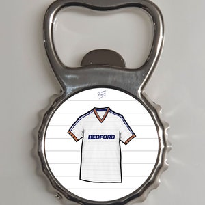 Luton 1984-87 Home Shirt Memorabilia Metal Bottle Opener Fridge Magnet
