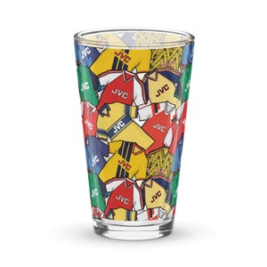 Retro Gunners Inspired Retro Shirts Shaker Pint Glass