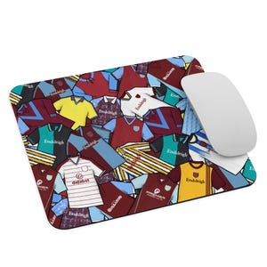Burnley Inspired Retro Shirts Themed Mouse Pad