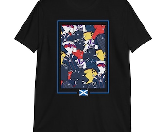 Scottish Themed Retro Shirts Short-Sleeve Unisex Football T-Shirt