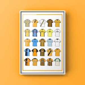 Cambridge Inspired Classics Style Jerseys Themed Poster Print