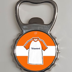 Luton 1981/82 Home Shirt Memorabilia Metal Bottle Opener Fridge Magnet