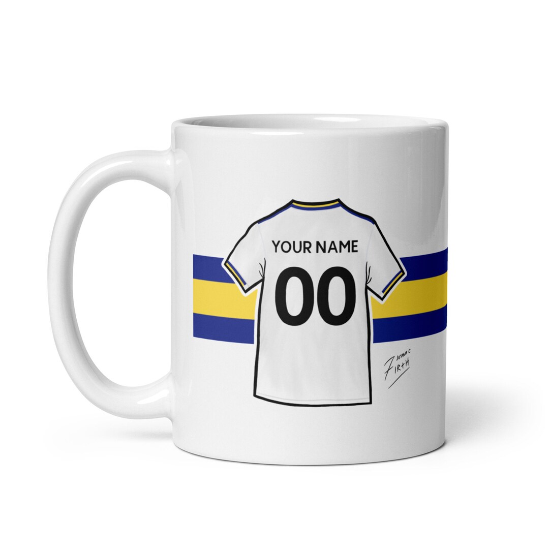 Personalised Leeds Home Shirt 2022/23 Illustrated Handmade Etsy