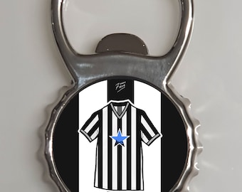Newcastle 1983-86 Home Shirt Memorabilia Metal Bottle Opener Fridge Magnet