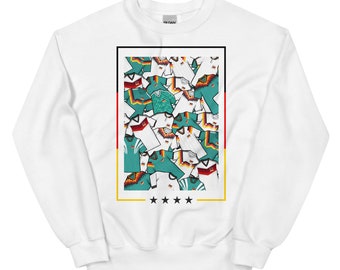 Germany Inspired Retro Shirts Unisex Football Themed Sweatshirt