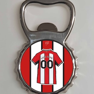 Personalised Sheff U Themed 2023/24 Metal Bottle Opener Fridge Magnet