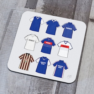 Ipswich Retro Shirts Memorabilia Hand Sublimated Coaster