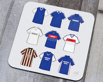 Ipswich Retro Shirts Memorabilia Hand Sublimated Coaster