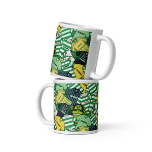 Celts Inspired Retro Shirts Illustrated Handmade Ceramic Mug